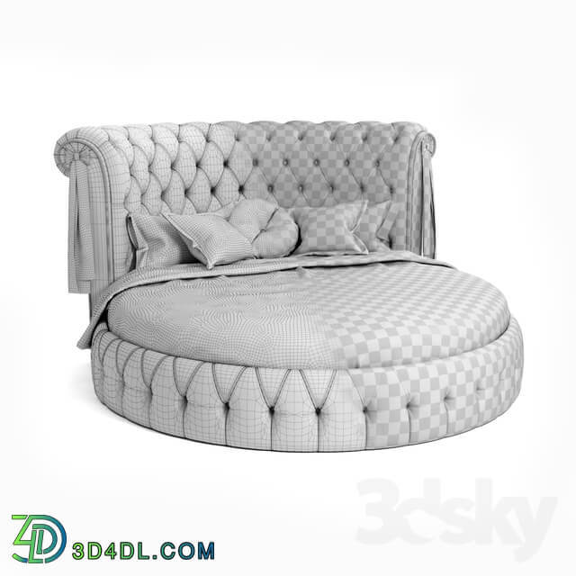Bed Round bed Ceppi Soft Wall