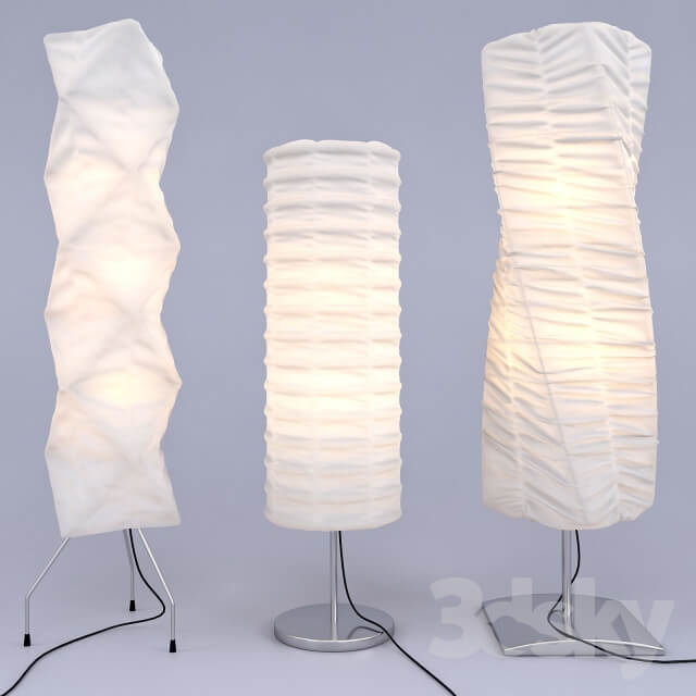 Set of floor lamps