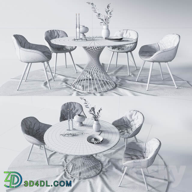 Table Chair Calligaris set