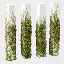 Plant Leaves for square columns. 4 models 