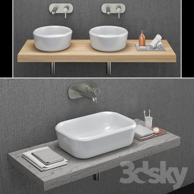 Washbasins Hatria Pencil