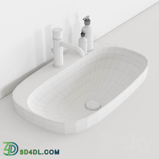 Washbasin Scarabeo Ceramiche Moon 5512