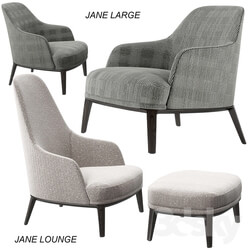 Poliform Jane Large Lounge armchairs set 