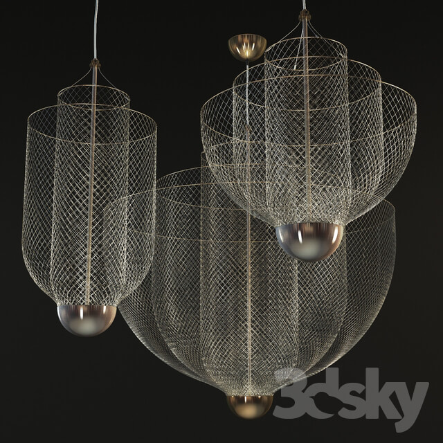 Moooi Meshmatics Chandeliers By Rick Tegelaar