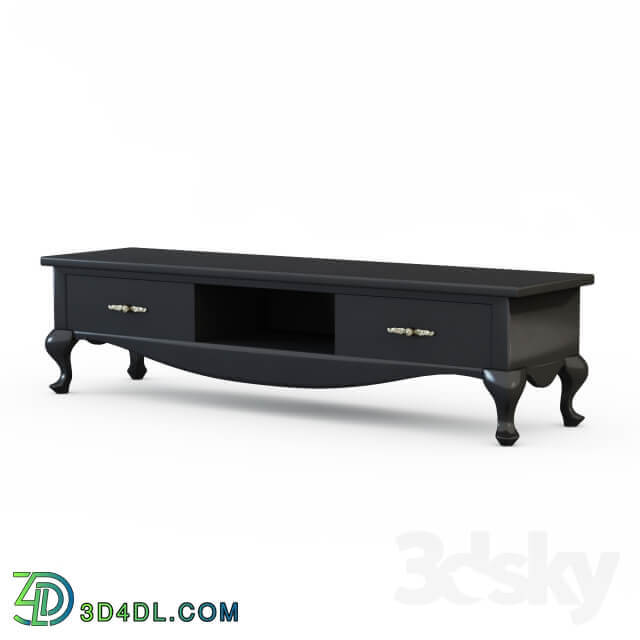 Sideboard Chest of drawer Czarna komoda rtv kod KG 21