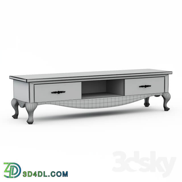 Sideboard Chest of drawer Czarna komoda rtv kod KG 21