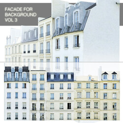 Facade for the background vol.3 Street of five houses 