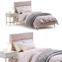 RH Pfeiffer velvet bed 