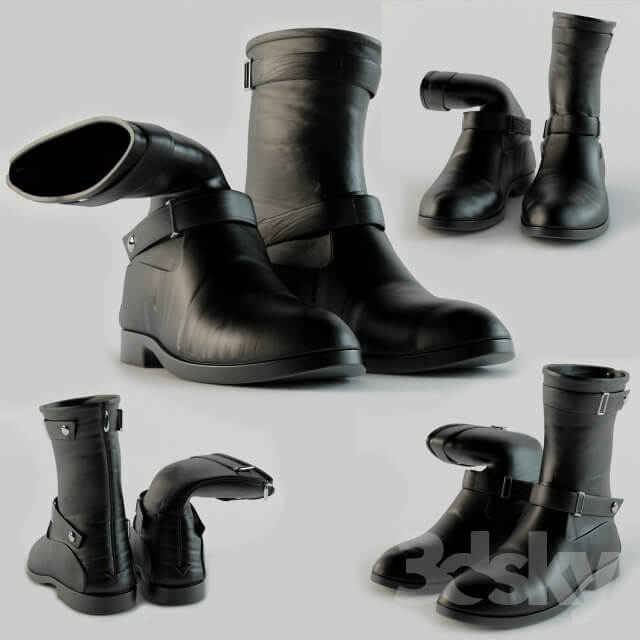 ZARA men s boots Footwear 3D Models