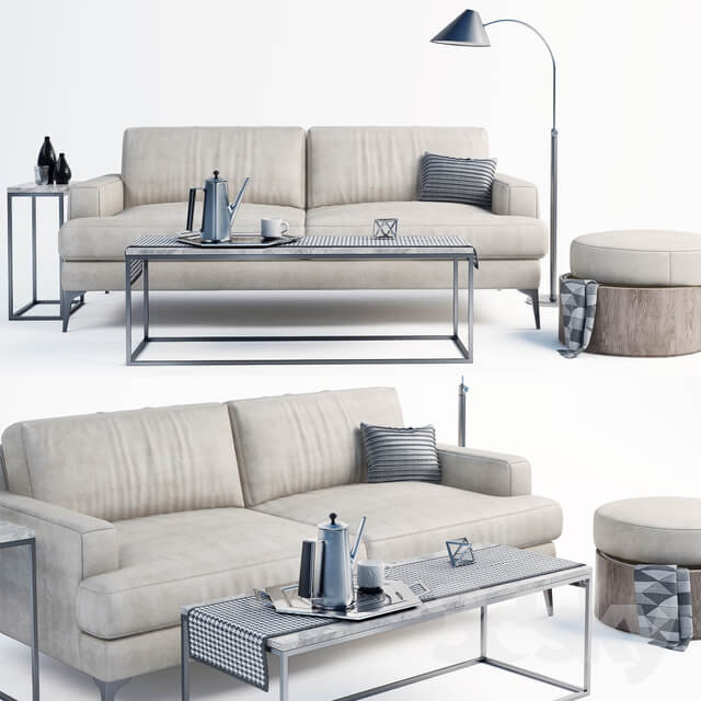 Andes west elm sofa set