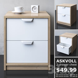 Sideboard Chest of drawer IKEA ASKVOLL 2 drawer chest 