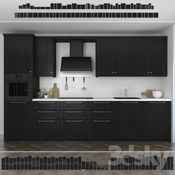 Kitchen Kitchen Ikea Lerhuttan Lerhyttan black stain . 