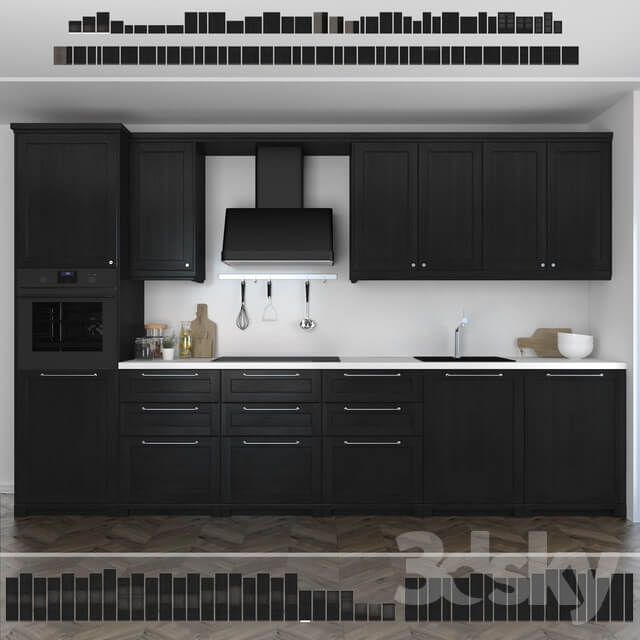 Kitchen Kitchen Ikea Lerhuttan Lerhyttan black stain .