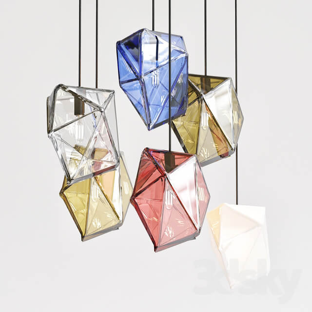 CRYSTAL ROCK Suspension light Pendant light 3D Models