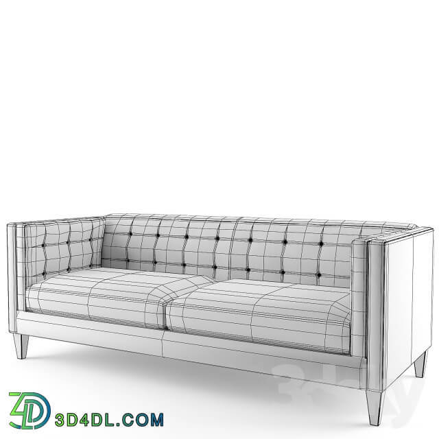 Crate Barrel Aidan Leather Sofa