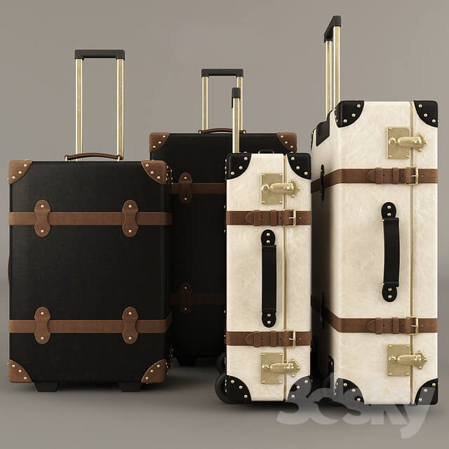 Globe Trotter suitcases