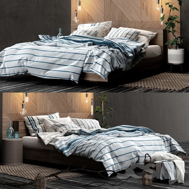 Bed H M bedroom set