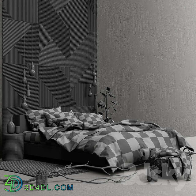 Bed H M bedroom set