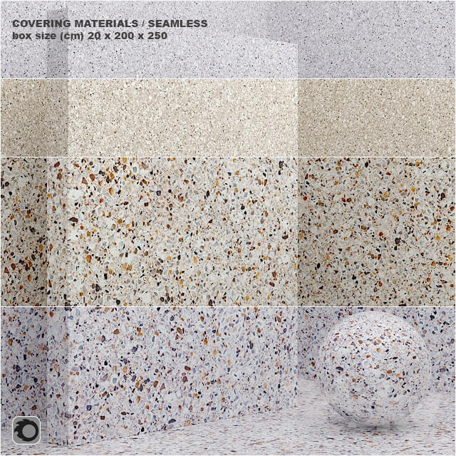 Material seamless coating stone quartz set 49