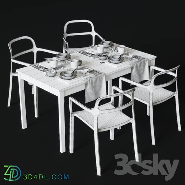 Table Chair Dining table and chairs IKEA JOPPERLIG and INGU