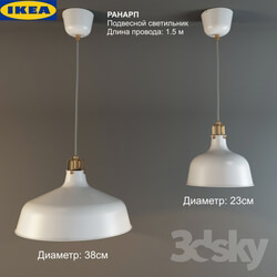 IKEA RANARP Suspension Pendant light 3D Models 