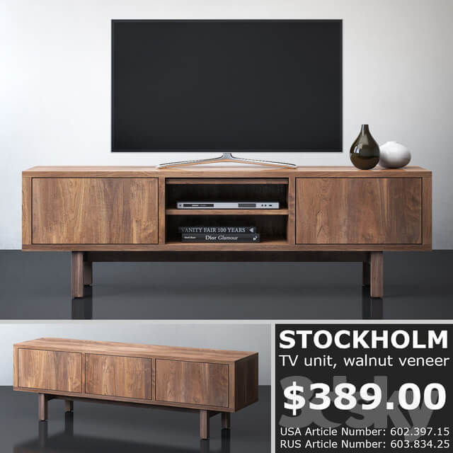 Sideboard Chest of drawer IKEA STOCKHOLM TV unit