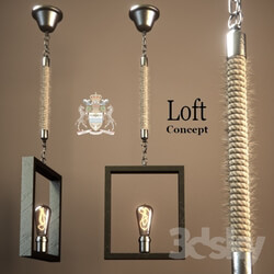 Chandelier Quadrate Loft Rope Light 