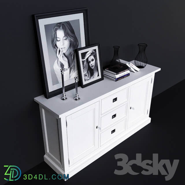 Sideboard Chest of drawer Chest of drawers Dantone Home Oxford with blind doors