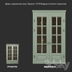 Colored door mod. Provence 1015 Madrid glass and beveled  