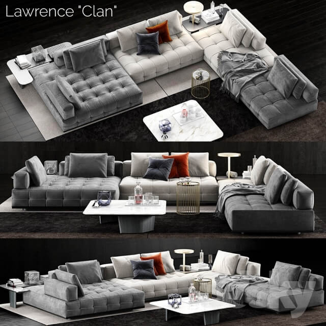 Sofa Minotti Lawrence Clan Sofa 4