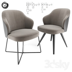 Leslie Dining Chairs Pair 