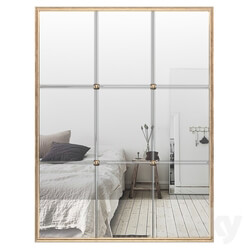 Windowpane Reflections Contemporary Wall Mirror PGN2607 