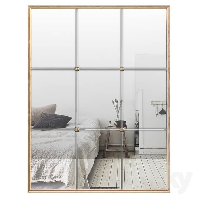 Windowpane Reflections Contemporary Wall Mirror PGN2607