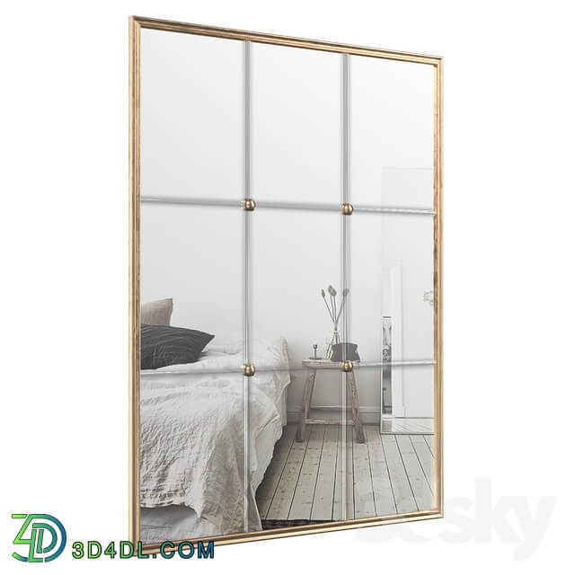 Windowpane Reflections Contemporary Wall Mirror PGN2607