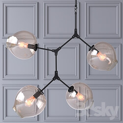 Ceiling lamp Branching Bubbles 4 lamps Pendant light 3D Models 