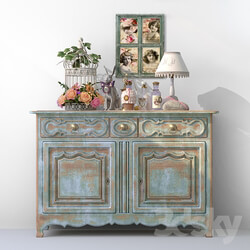 Sideboard Chest of drawer decorative set of Provence 