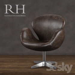 Restoration Hardware Devon Leather Chair 