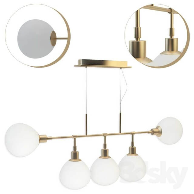 Suspended chandelier Maytoni Erich MOD221 PL 05 G