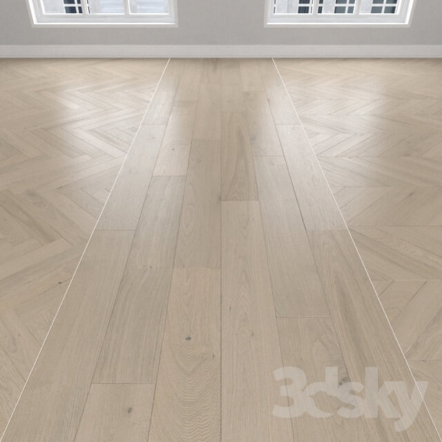 Wood Parquet Oak sand 3 species herringbone linear chevron.