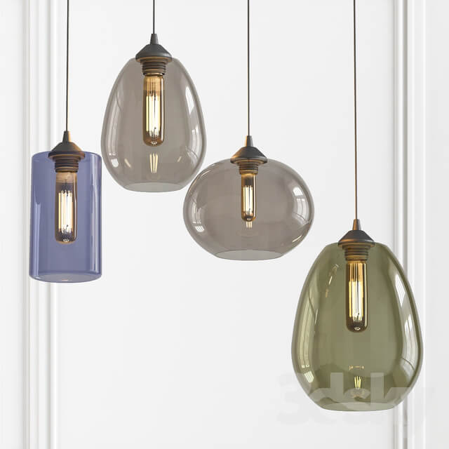 Teardrop pendant light