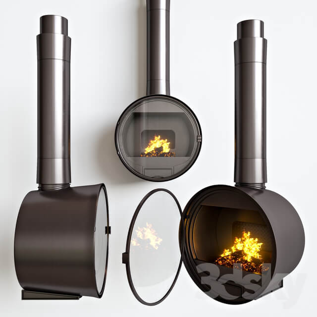 Steel fireplace Rocal