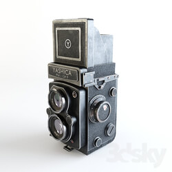 The camera Yashica Mat 124 B PC other electronics 3D Models 