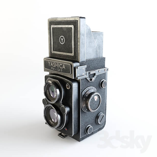 The camera Yashica Mat 124 B PC other electronics 3D Models