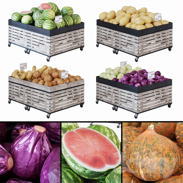 Racks for vegetables fruits