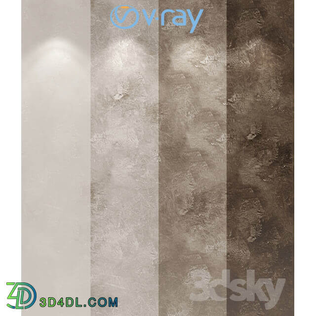 Miscellaneous Decorative plaster in loft style single layer variant 008