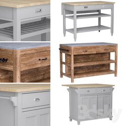 Kitchen Kitchen Islands Set 2 