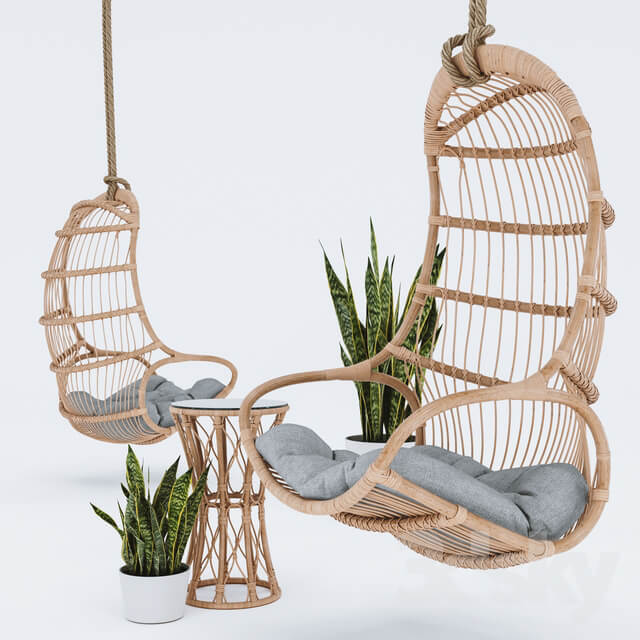 Other soft seating Blucher hanging chair plant table