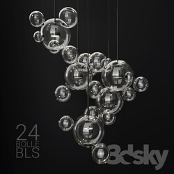 Giopato Coombes BOLLE 24 bubble Clear black Pendant light 3D Models 
