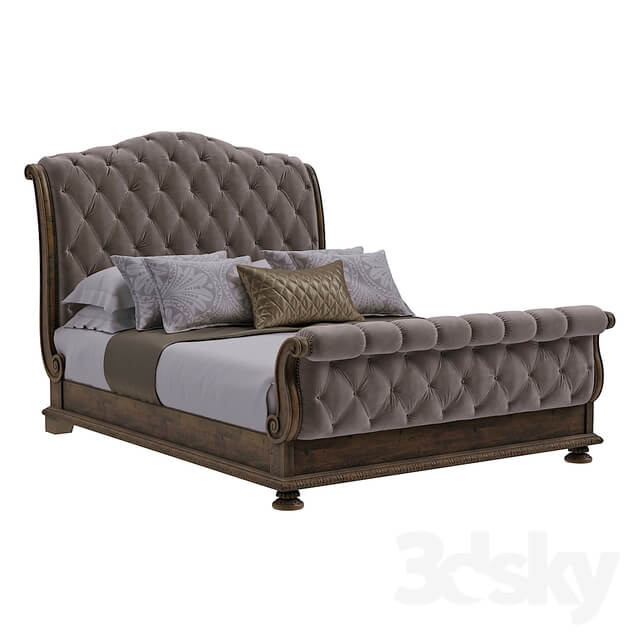 Bed Hooker Furniture Bedroom Rhapsody King Tufted Bed