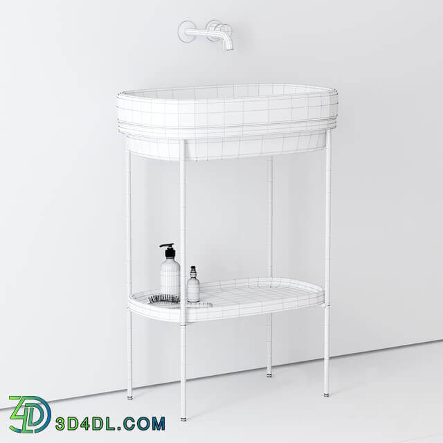 Ex.t Ribbon console washbasin